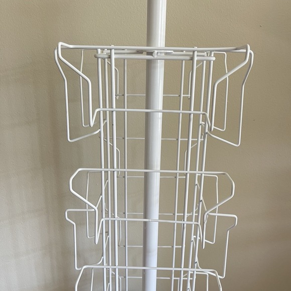 Vintage UTILITY Metal Wire Spinning Postcard Display Rack Countertop Revolving - Picture 3 of 16